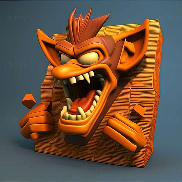 3D model Crash Bandicoot Nitro Kart 3D game (STL)
